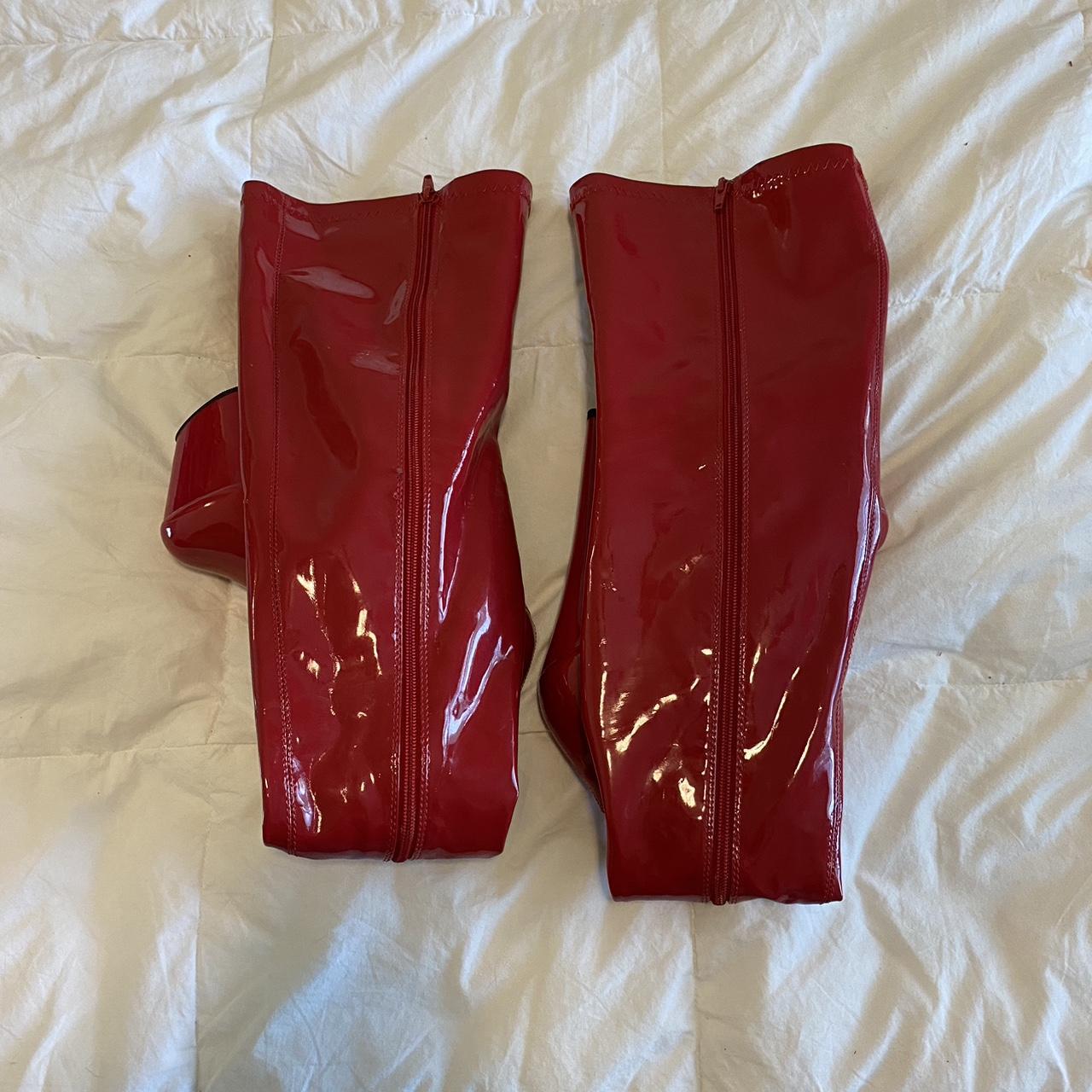 pleaser heels red