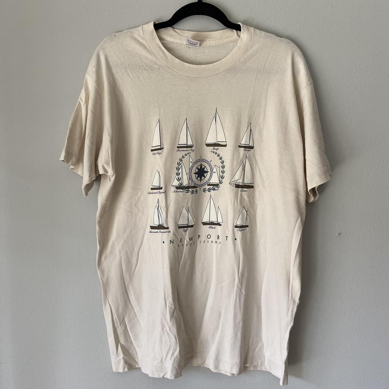 Vintage Newport, Rhode Island t-shirt (small holes... - Depop