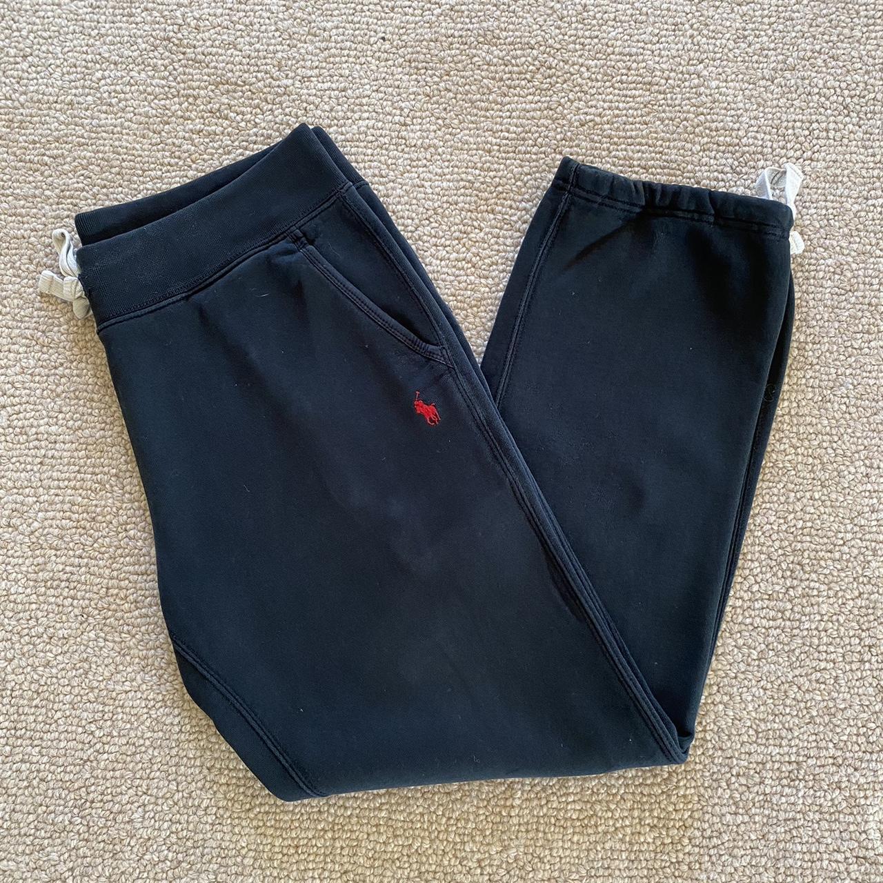 Polo Ralph Lauren Mens Black And Red Joggers Tracksuits Depop 4468