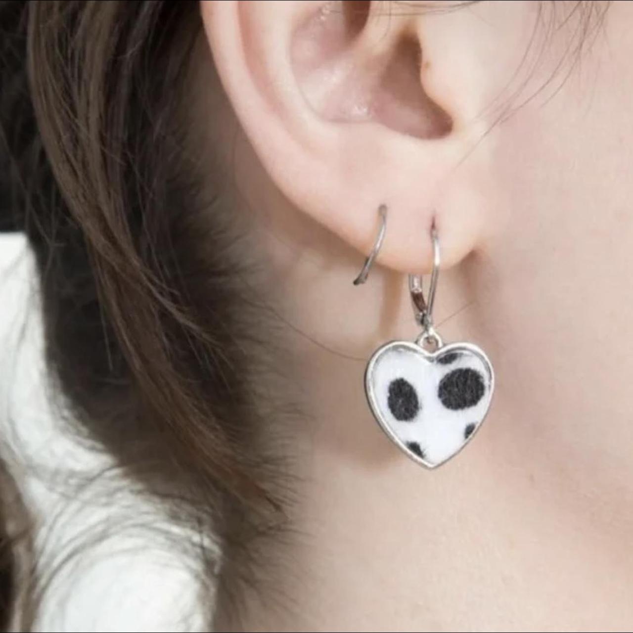 the cutest earrings from BRANDY MELVILLE 🤍😽 silver... Depop