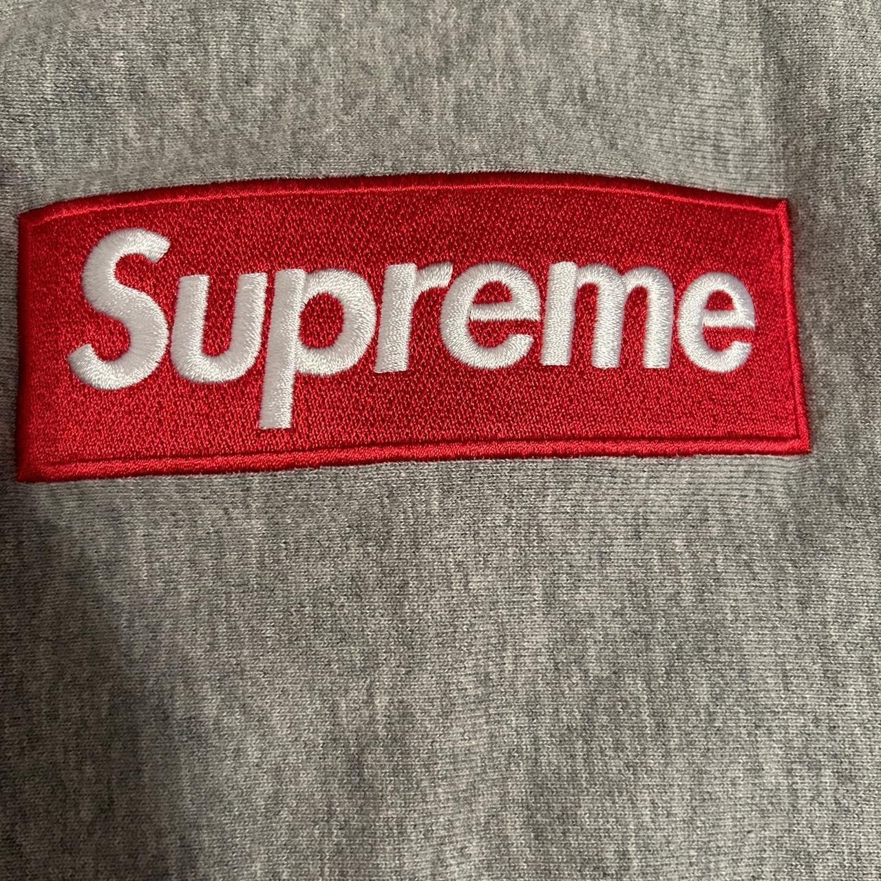 Grey supreme hoodie Worn 3x washed once Open to... - Depop