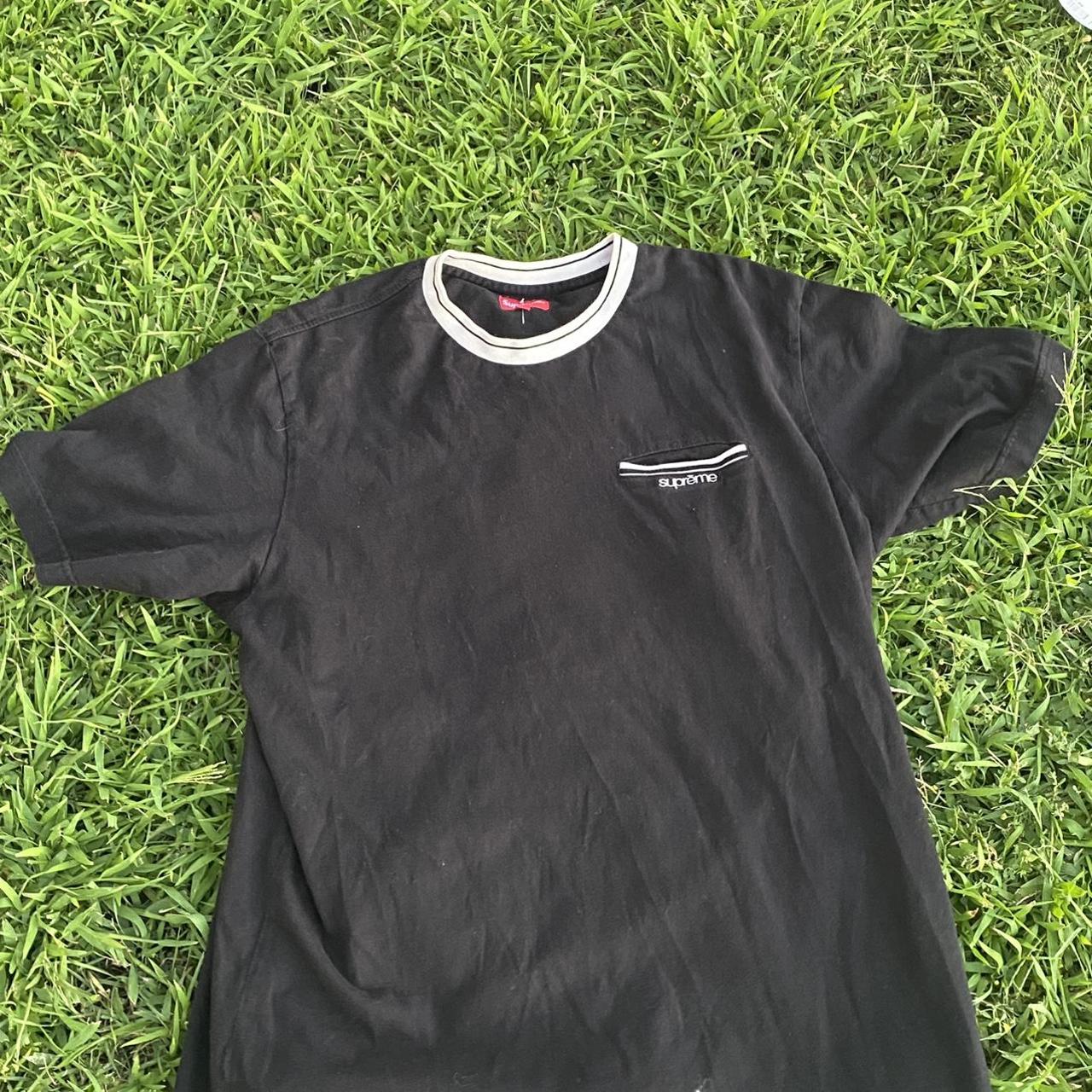 Supreme Black Half Sleeve T-Shirt