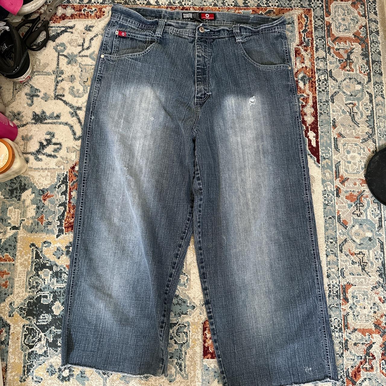 Faded baggy south pole jeans size 40 - Depop