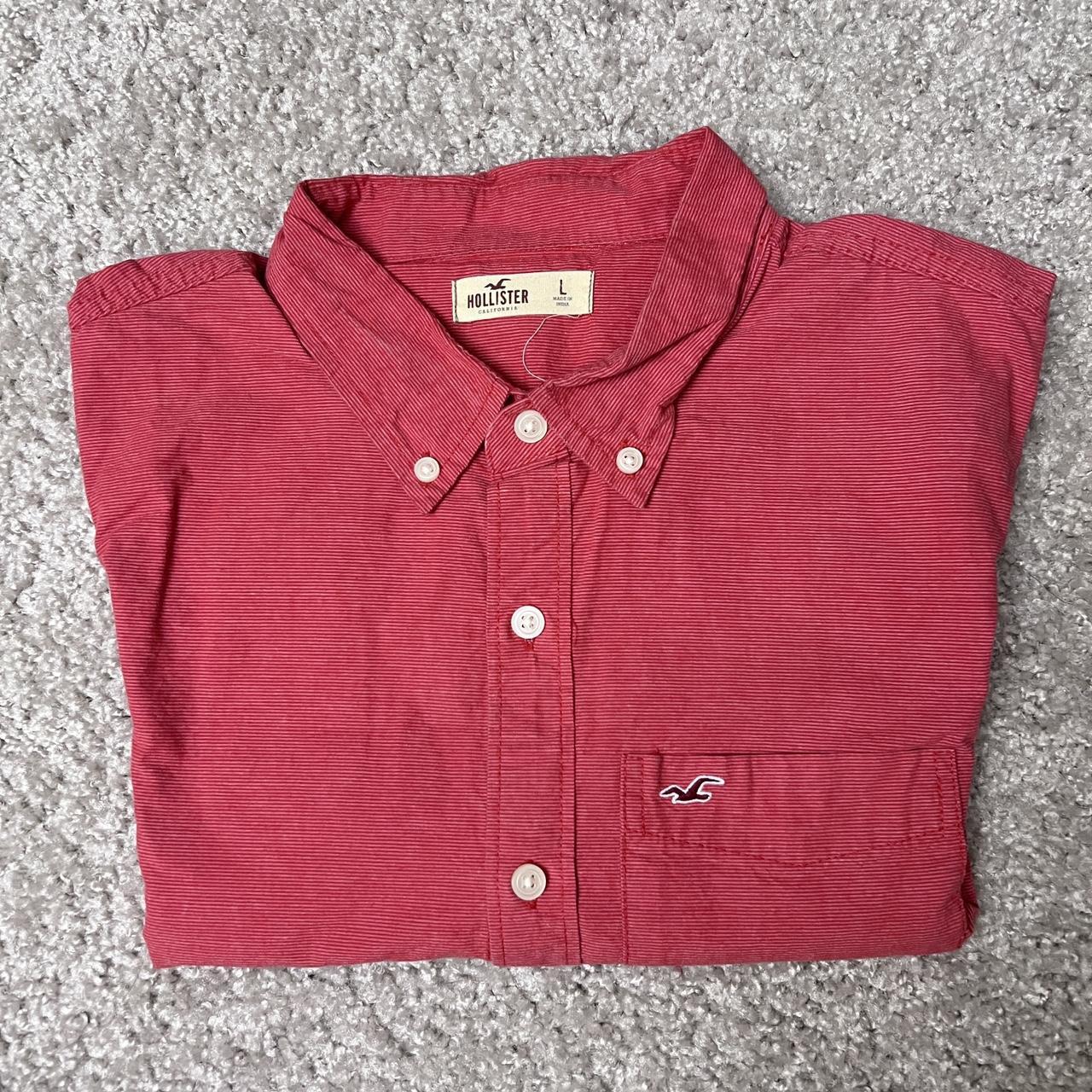 Hollister 100% cotton mens shirt Size L #Hollister - Depop