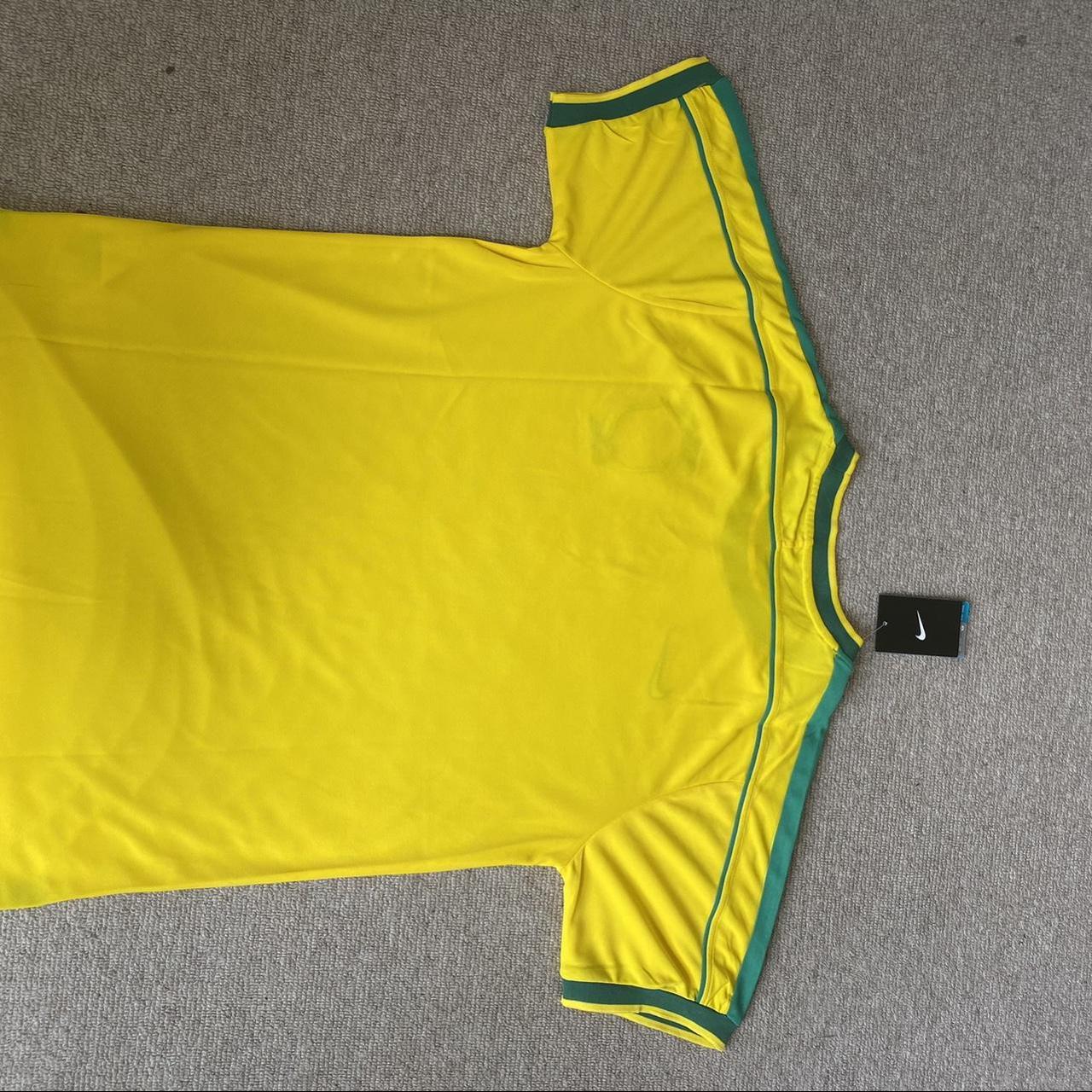 Brazil retro Nike football shirt Large... Depop
