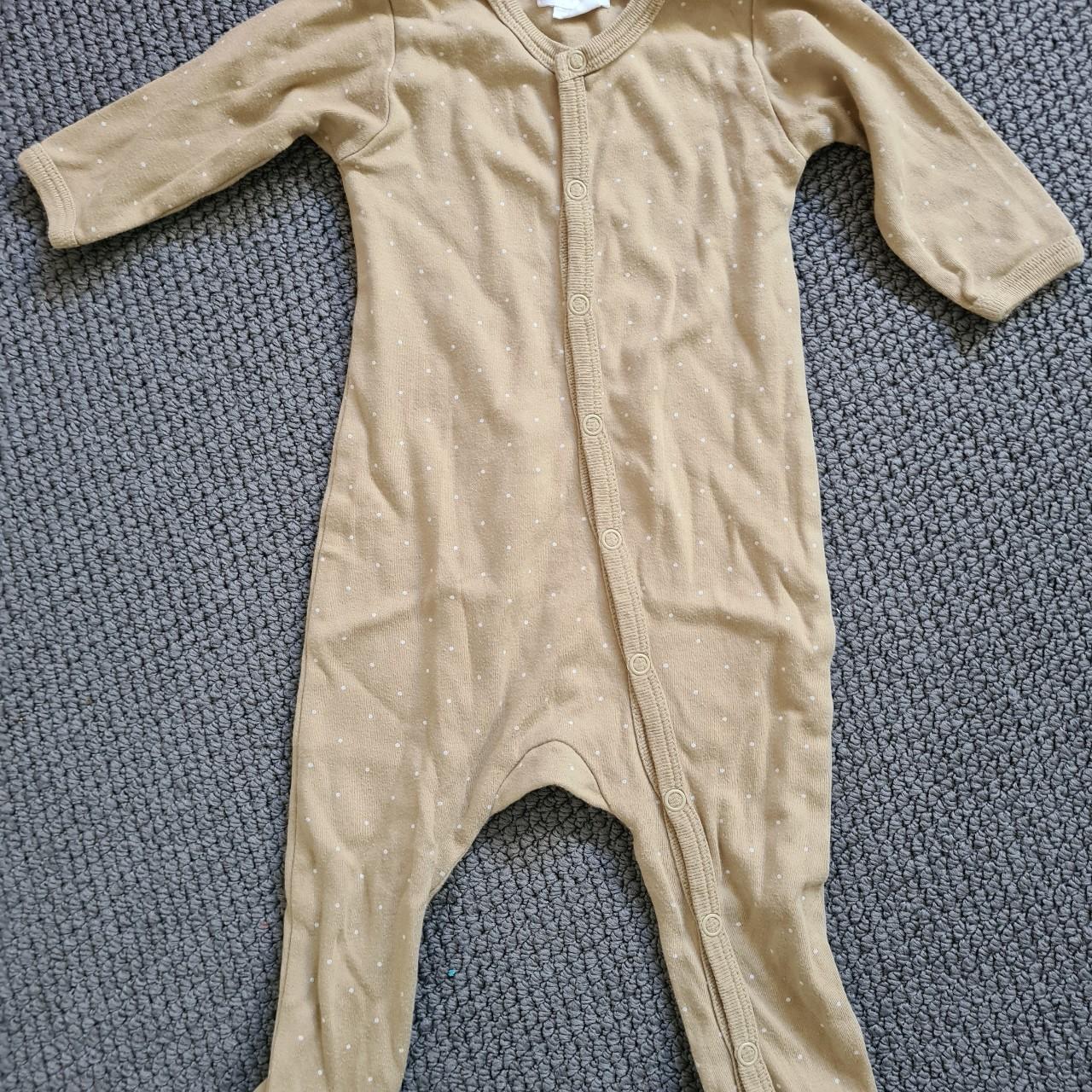 Jamie Kay button up onesie Size 0-3 months. Slight... - Depop