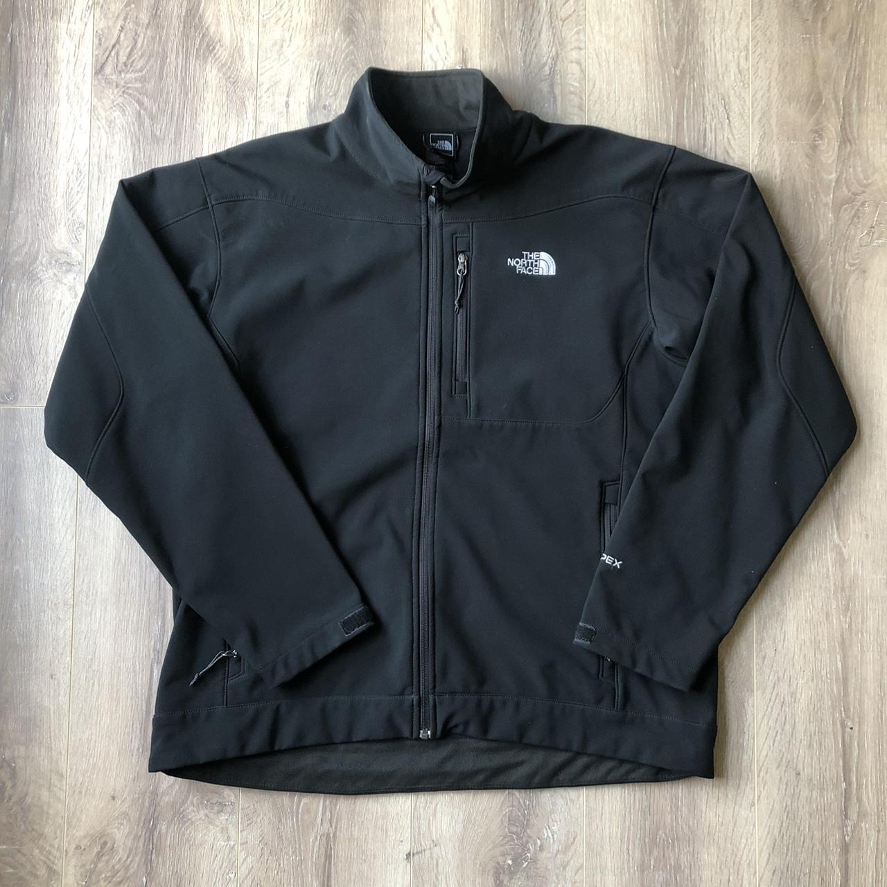 The north face soft shell fleece lined jacket, near... - Depop