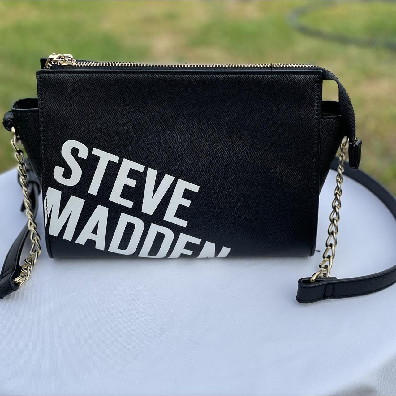 Steve Madden- black crossbody/ shoulder bag - Depop