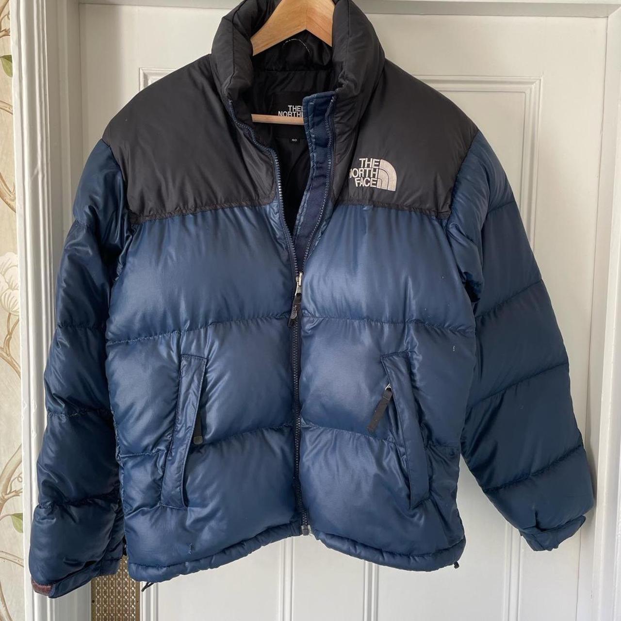 Navy North Face Puffer Jacket. Size small (90).... - Depop