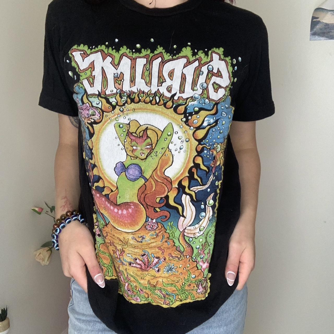 Sublime mermaid T shirt in black Depop