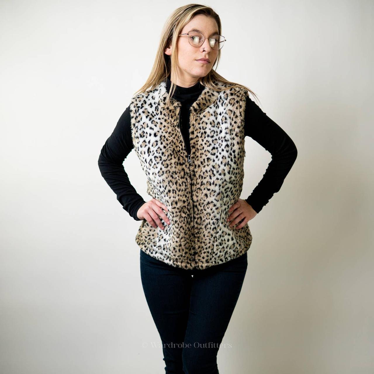 Cheetah puffer sales vest