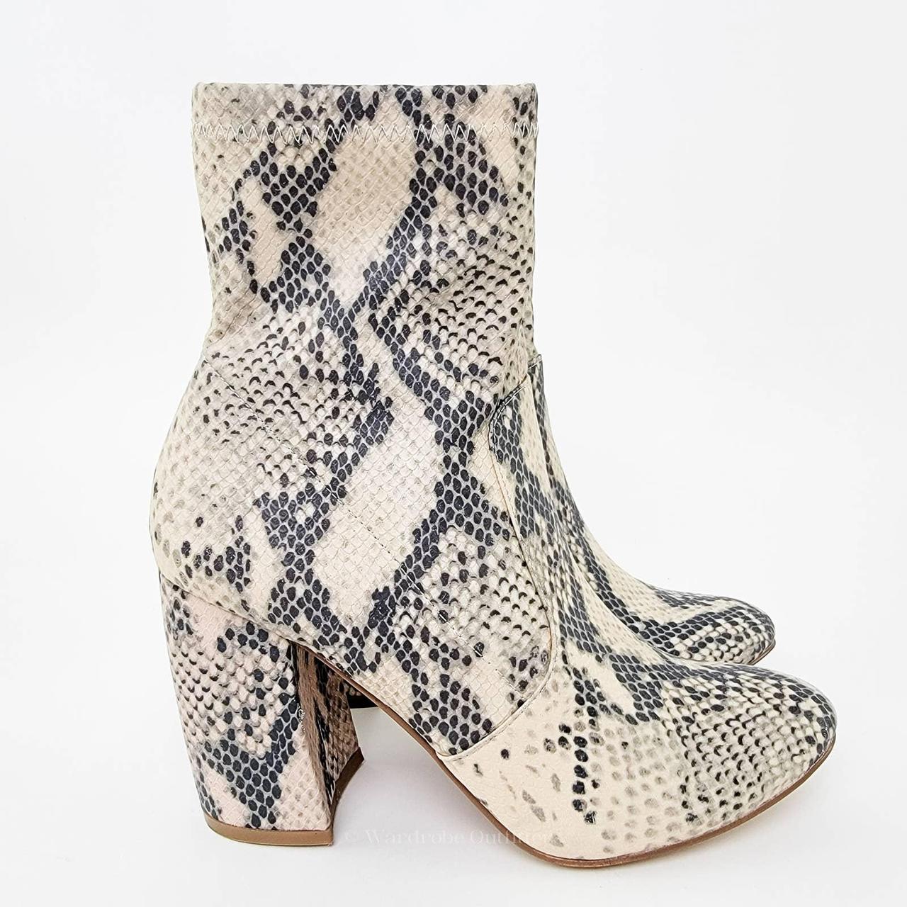 Steve madden snakeskin hot sale block heel