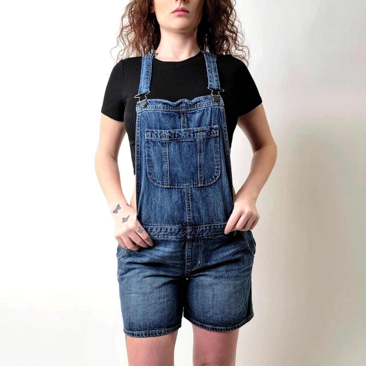 Old navy best sale womens overalls shorts