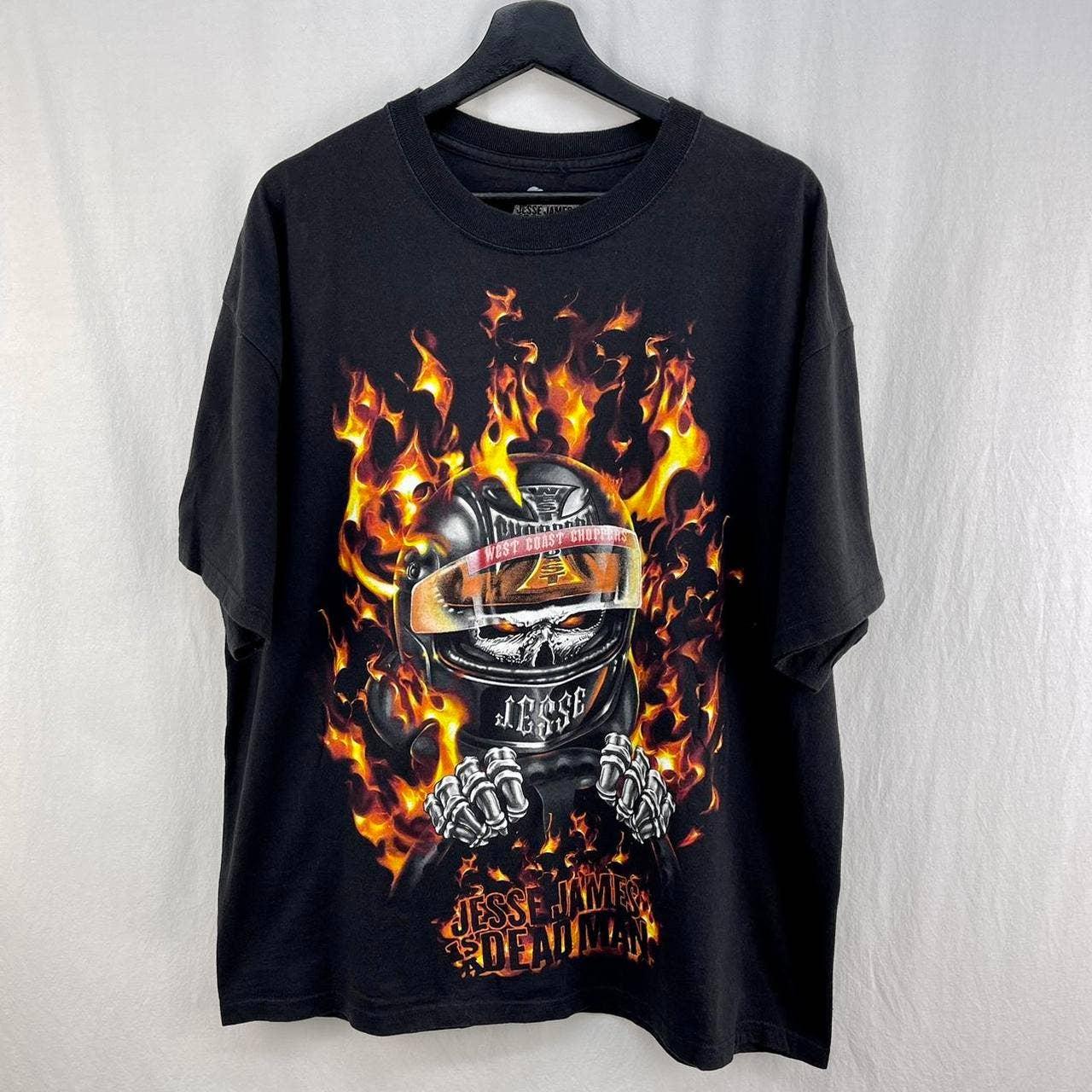T-Shirt 100% coton Script Black par Jesse James de West Coast Choppers