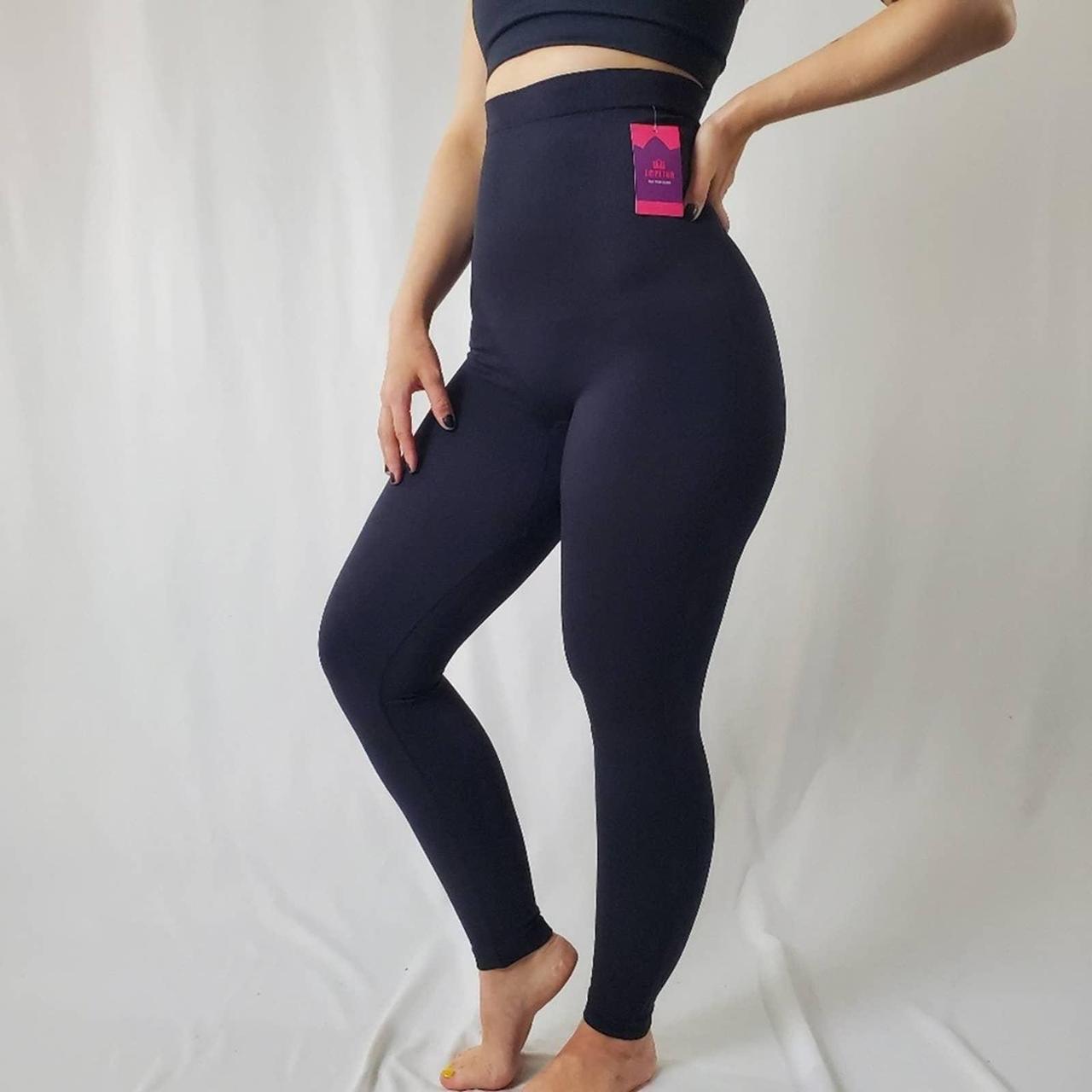 Empetua High Waisted Navy Blue Shaping Leggings Size Small Style