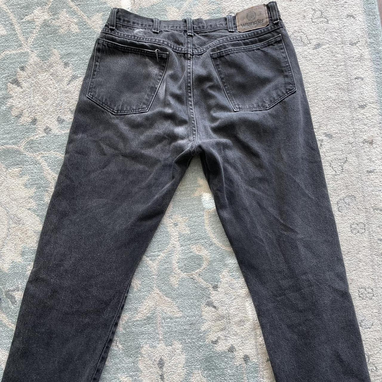 mens wrangler black jeans