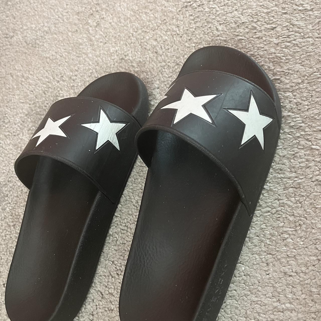 Black givenchy slides best sale