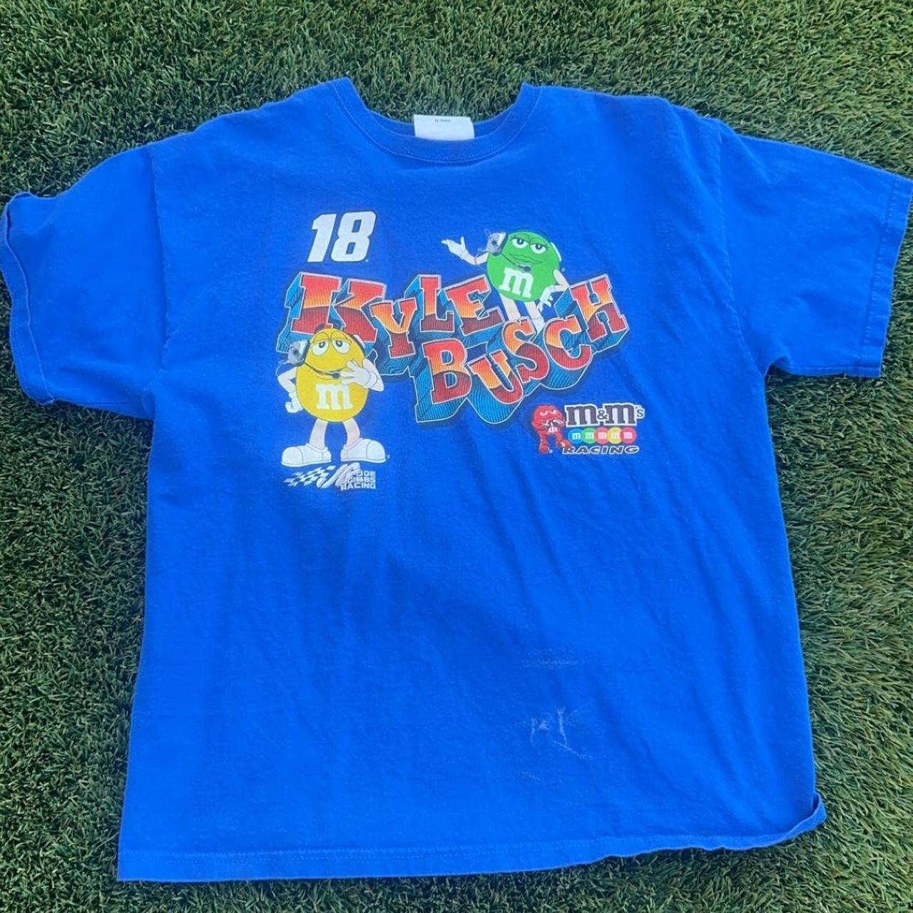 Kyle Busch M&m Nascar Graphic T Size: L - Depop