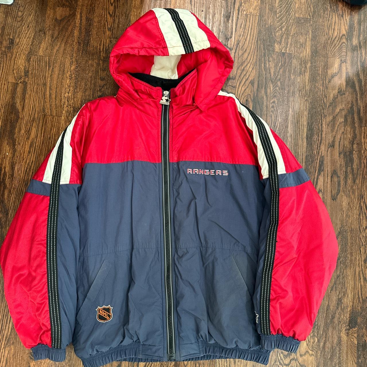 Vintage Starter New York Rangers Puffer - Depop