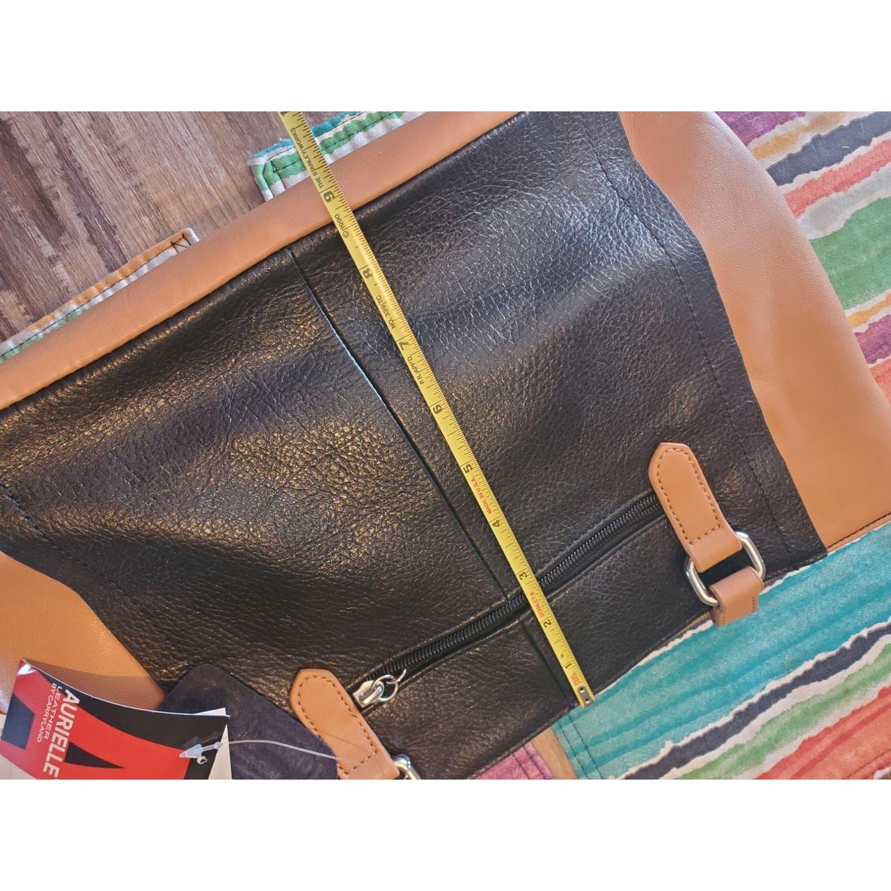 Medium Aurielle leather purse NWT Black and Tan. New Depop