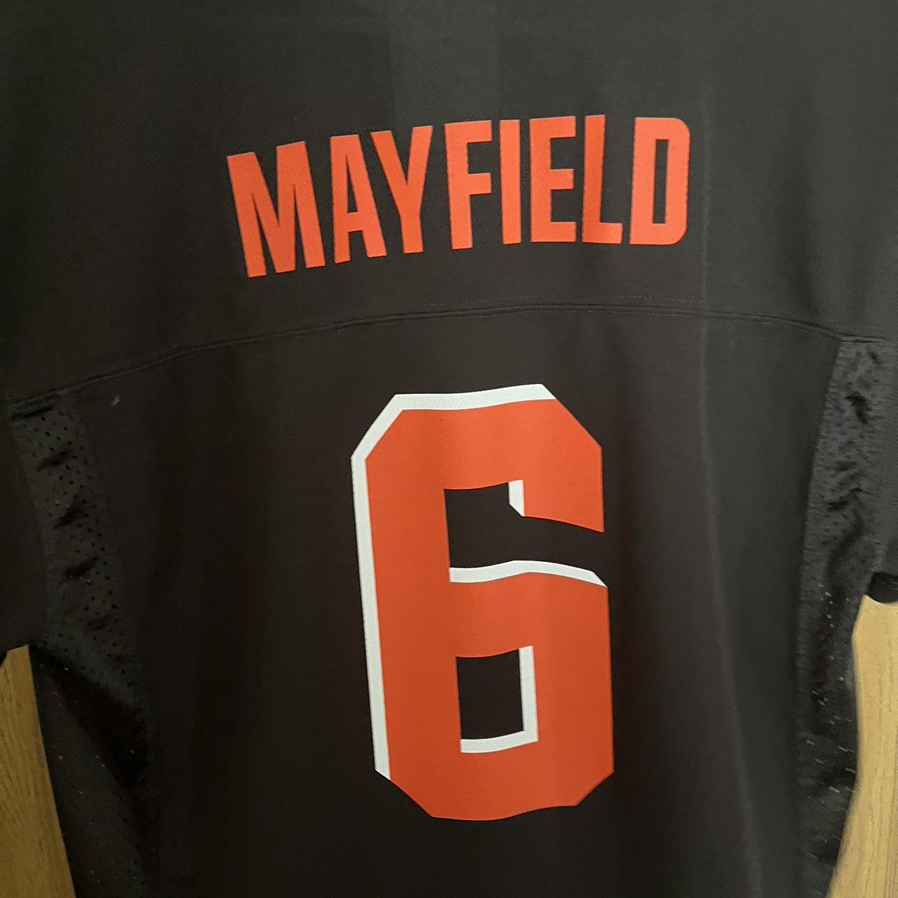 Baker Mayfield Jersey YM Cleveland Browns #6 Orange - Depop