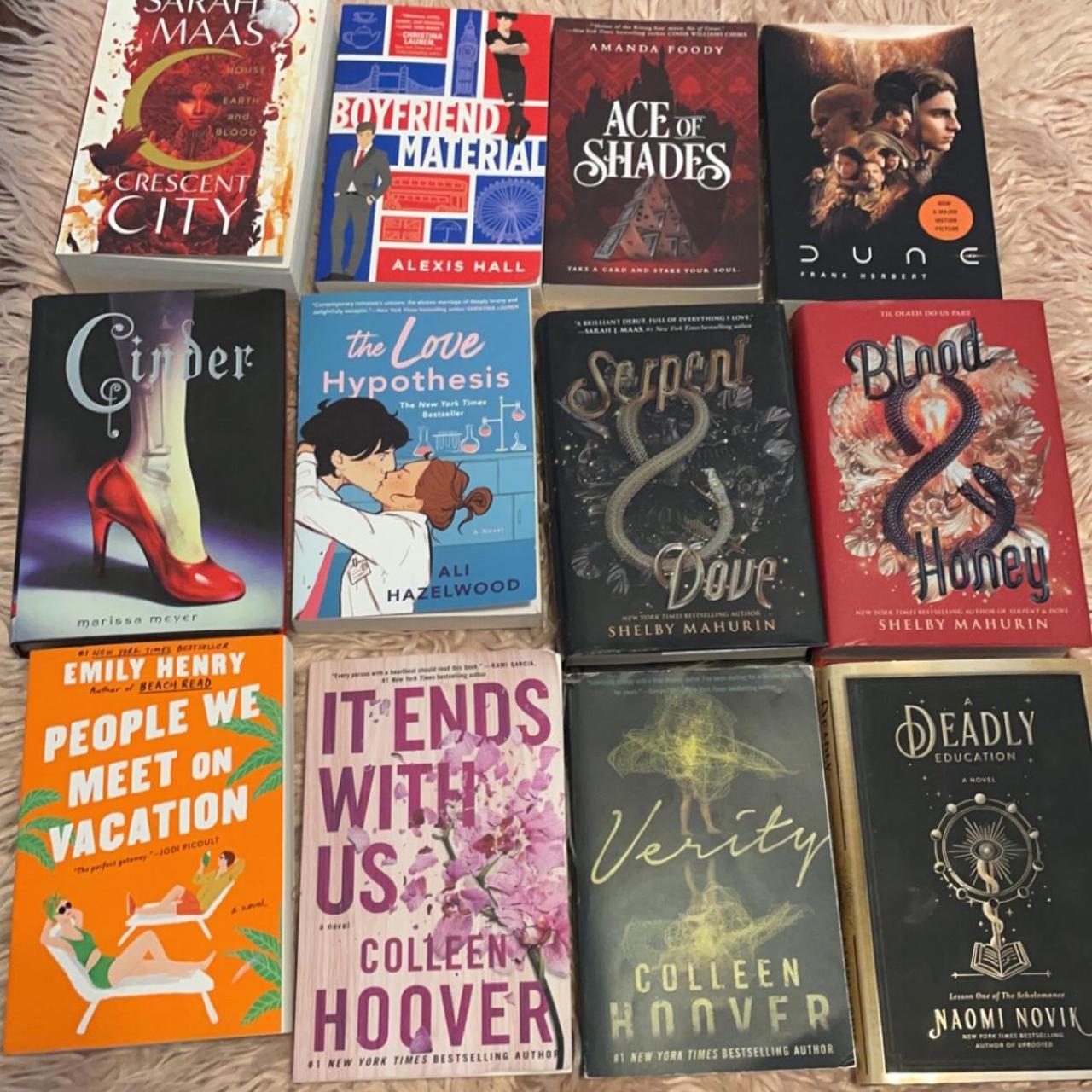 -Selling slightly used books -most of these are in... - Depop