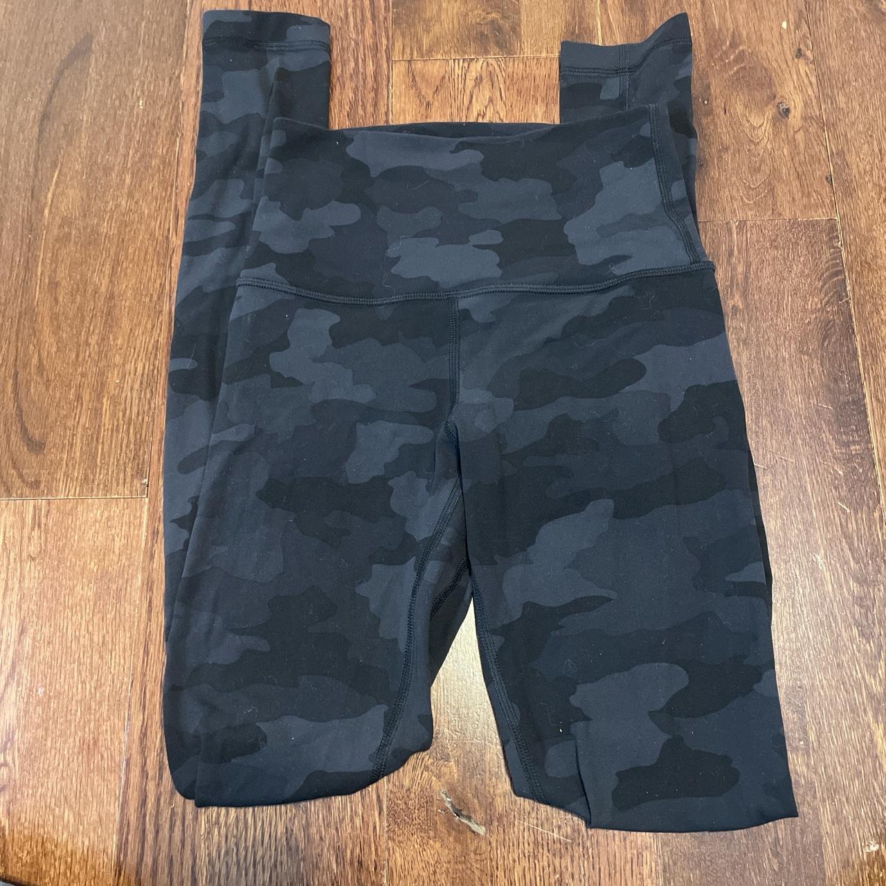 Lululemon align leggings -black camo pattern -no - Depop