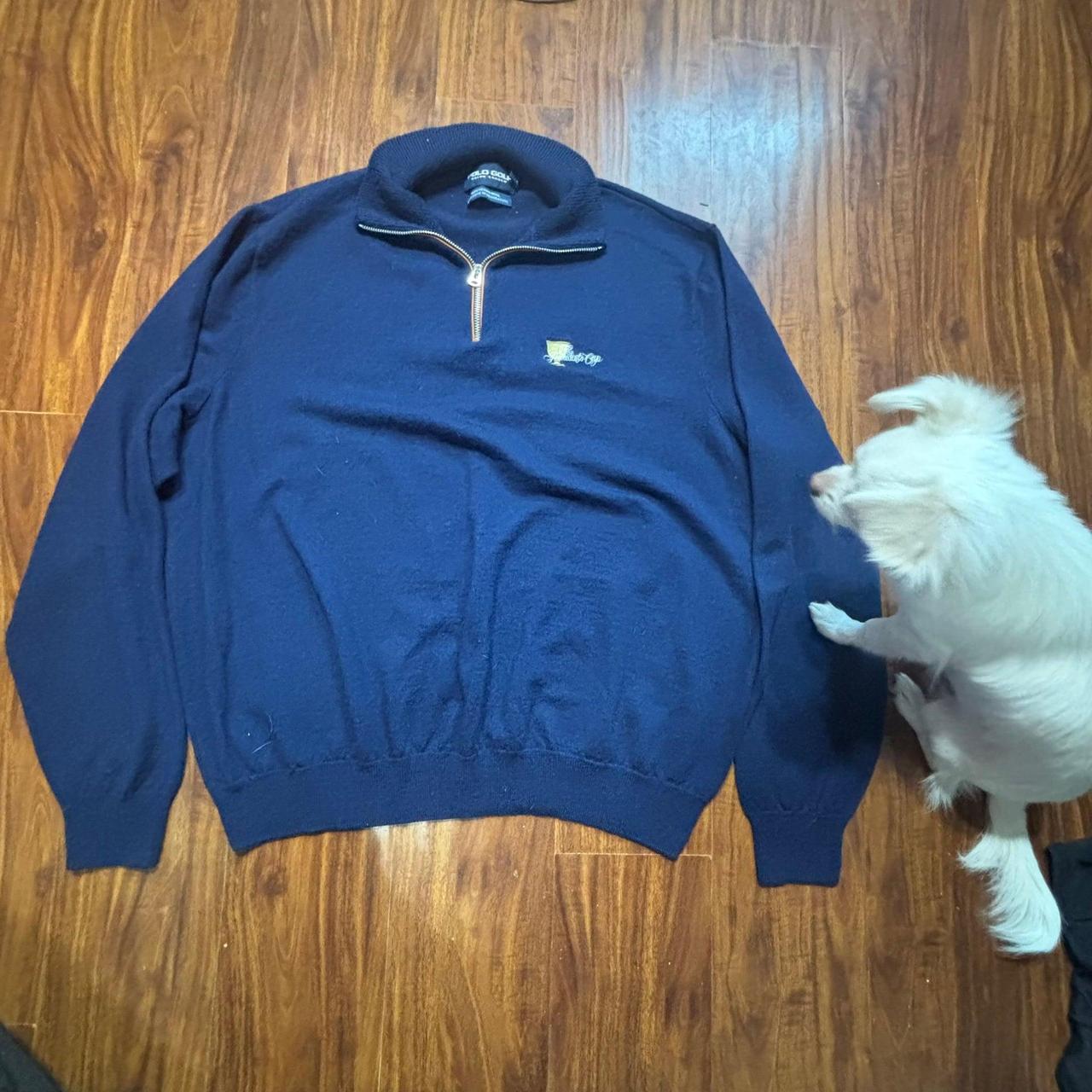 90's Ralph Lauren Half-Zip Ski Sweater Big Polo | Depop