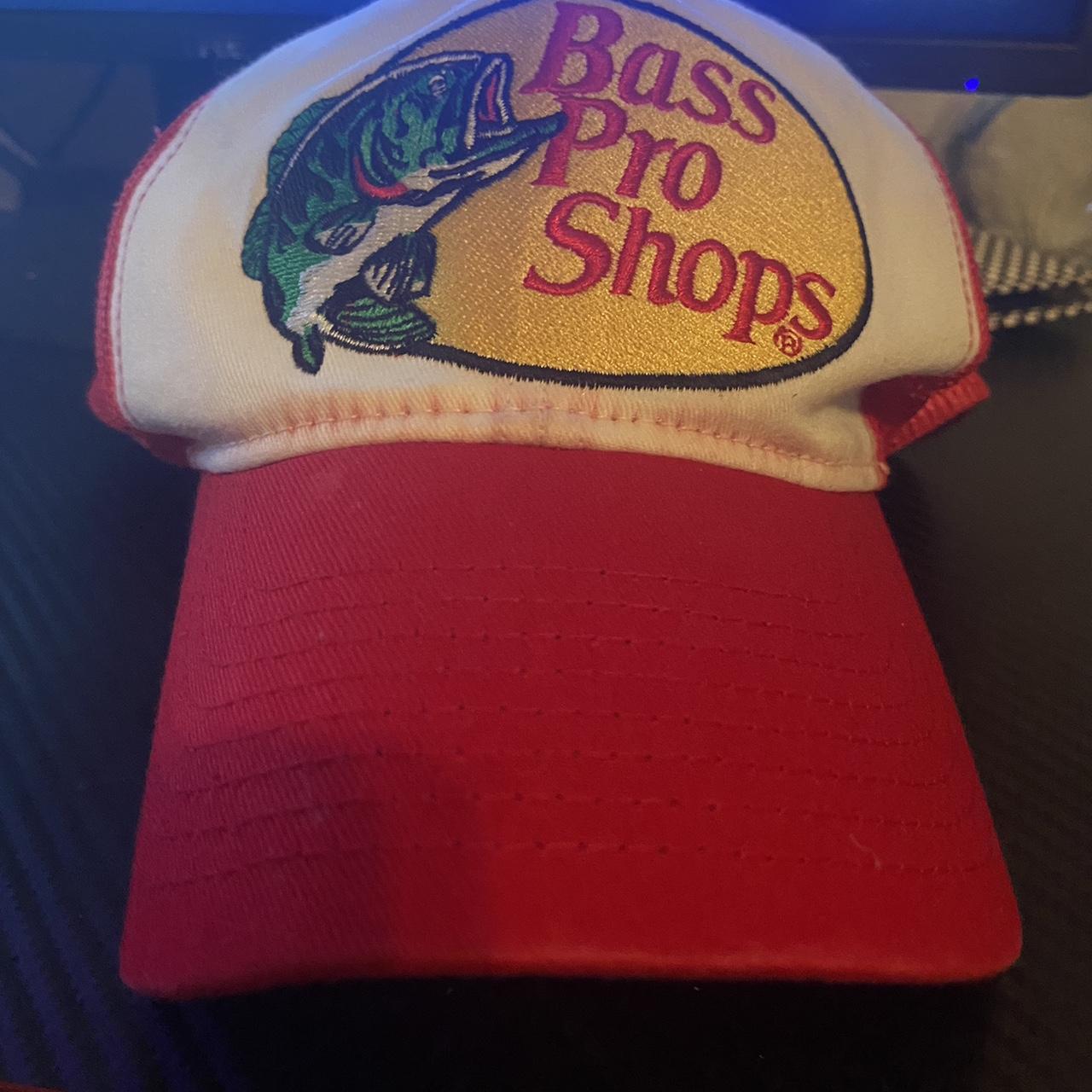 Red bass pro hat/ cap Depop