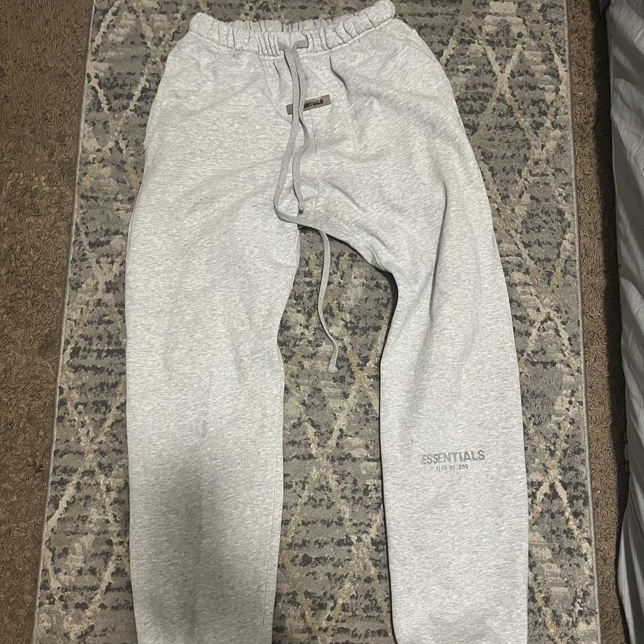 Grey essential joggers - Depop