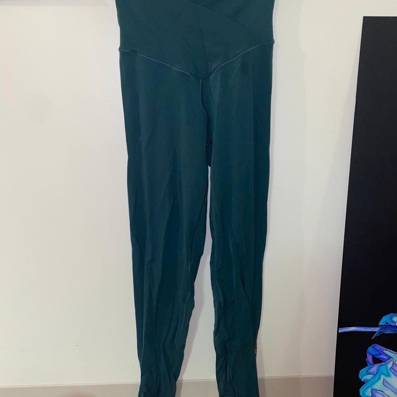 Aerie crossover leggings Darker green color Jaguar... Depop