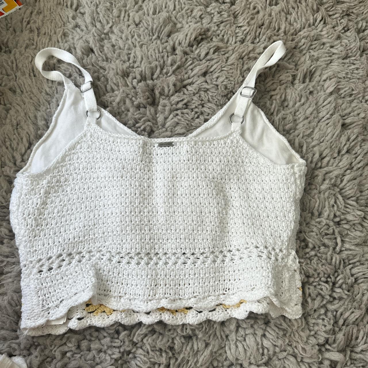 Size XS Hollister crochet top tinytop crochet... Depop