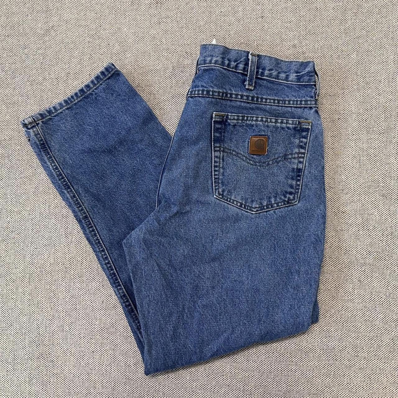 Vintage Carhartt B17 denim relaxed fit... - Depop