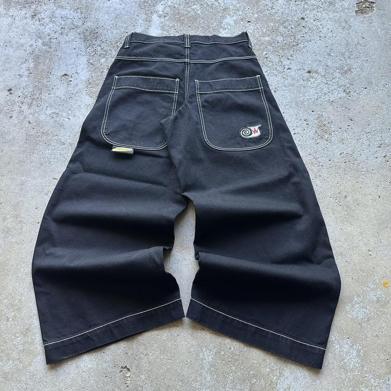 101 JNCO Twin Cannon Baggy Black Denim Jeans Never... - Depop