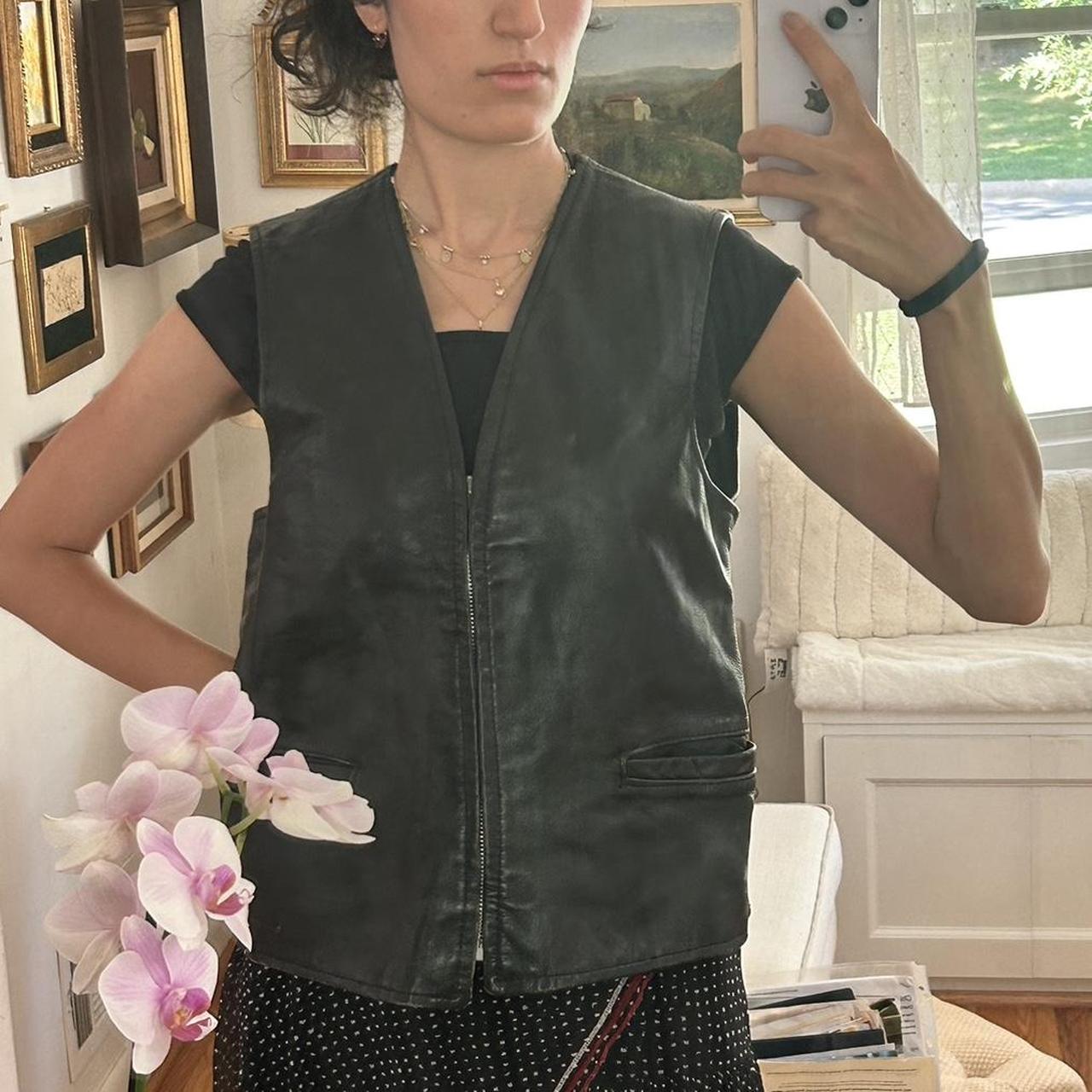 Vintage Brooks leather motorcycle vest 40 ~Amazing | Depop Vintage Brooks leather motorcycle vest 40 ~Amazing | Depop