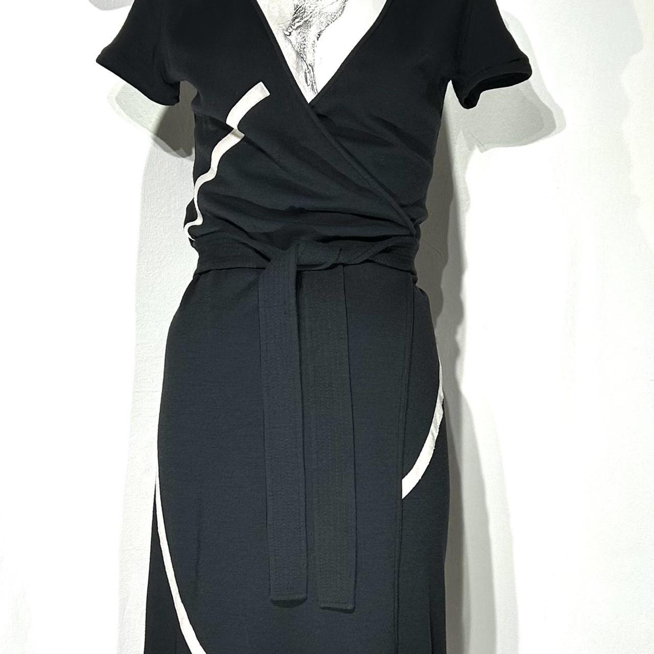 Piazza Sempione Black Wrap Dress 6 Nice fit! Very... - Depop
