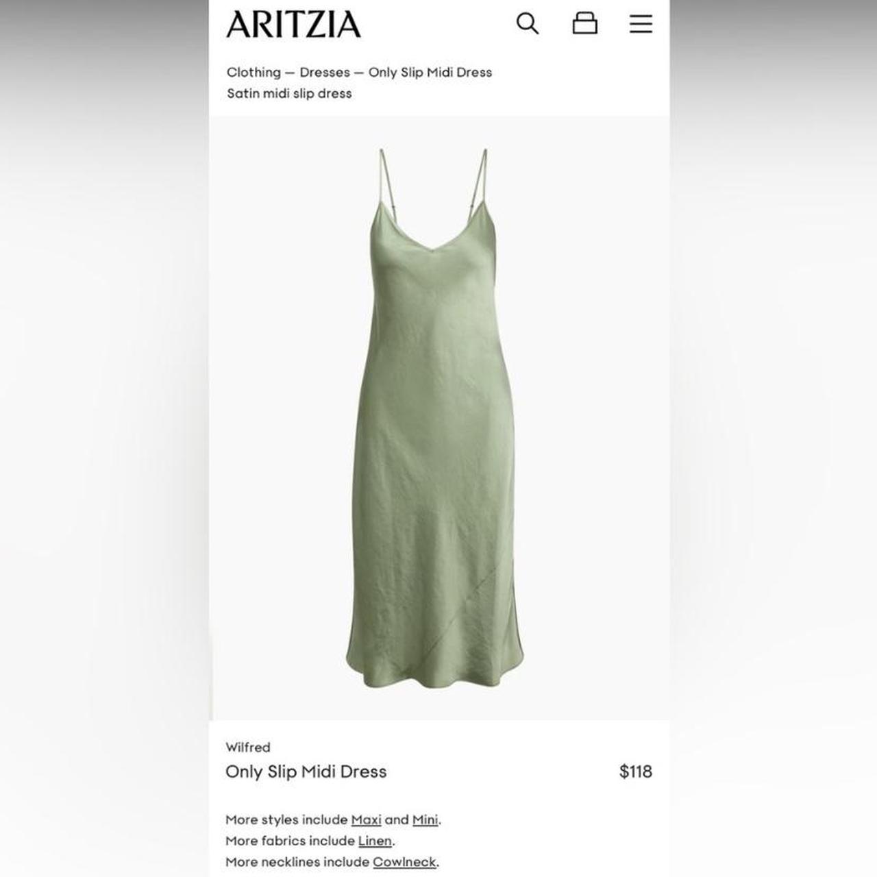 Aritzia Wilfred slip midi dress safe color XXS Depop