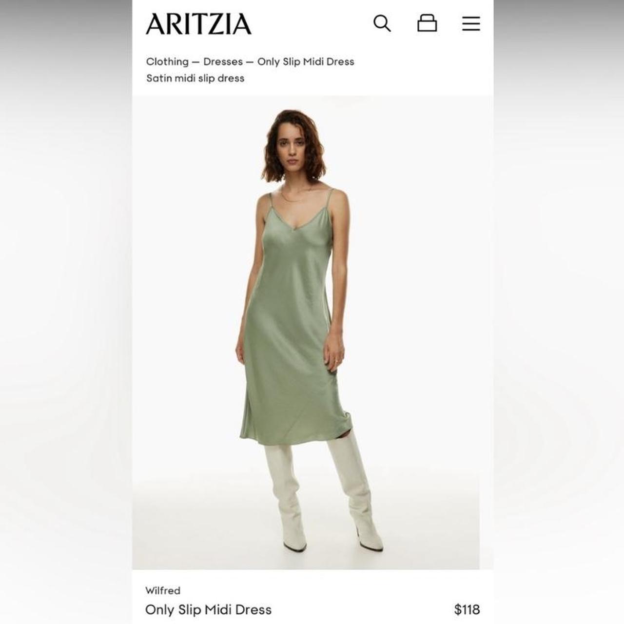 Aritzia Wilfred slip midi dress safe color XXS Depop