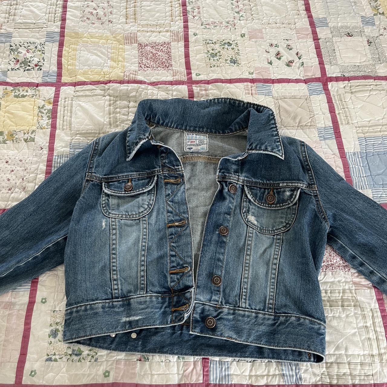 Old navy cropped Jean jacket! - Depop