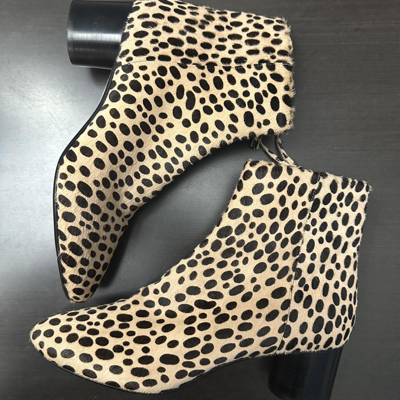 Leopard print shop womens booties