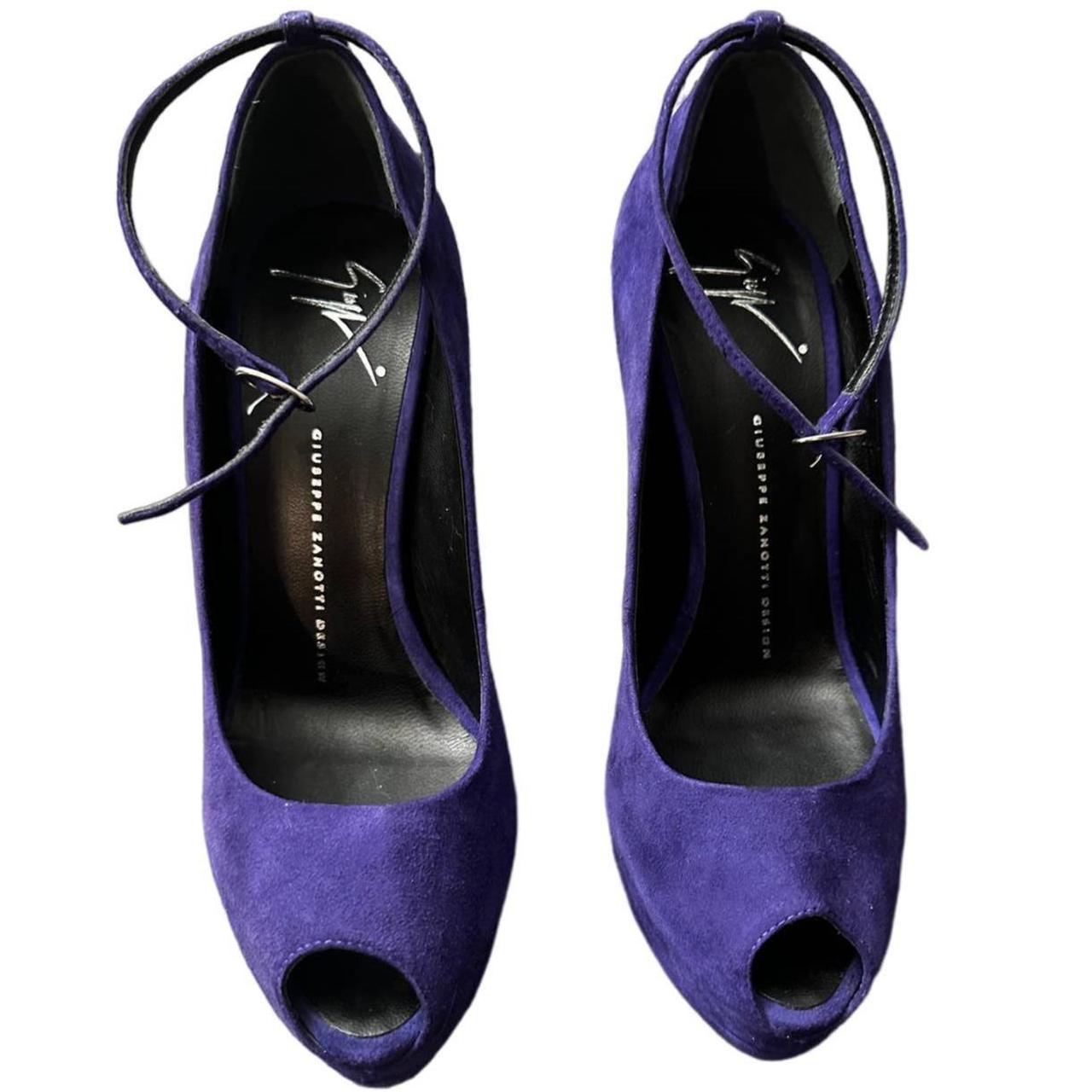 Giuseppe zanotti purple store heels