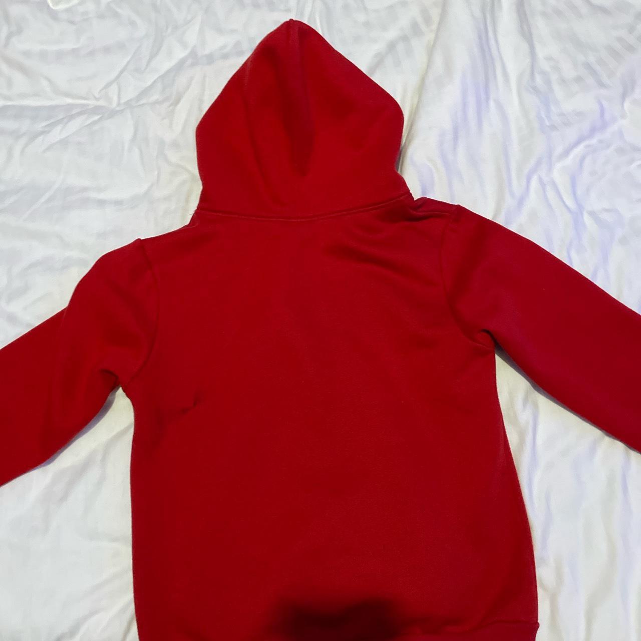 Red supreme hoodie men’s small Great condition Depop