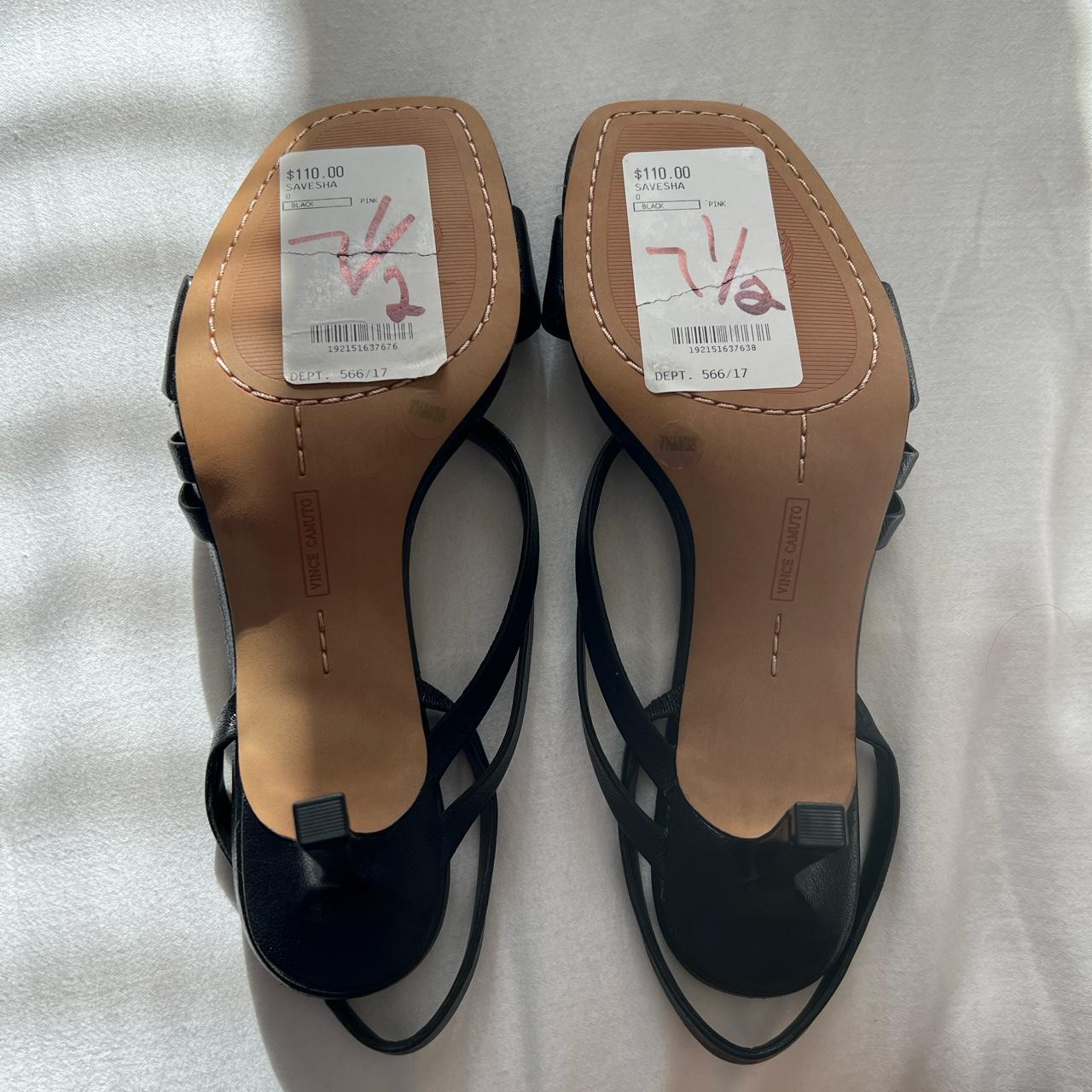 black sandal heels brand new never worn Depop