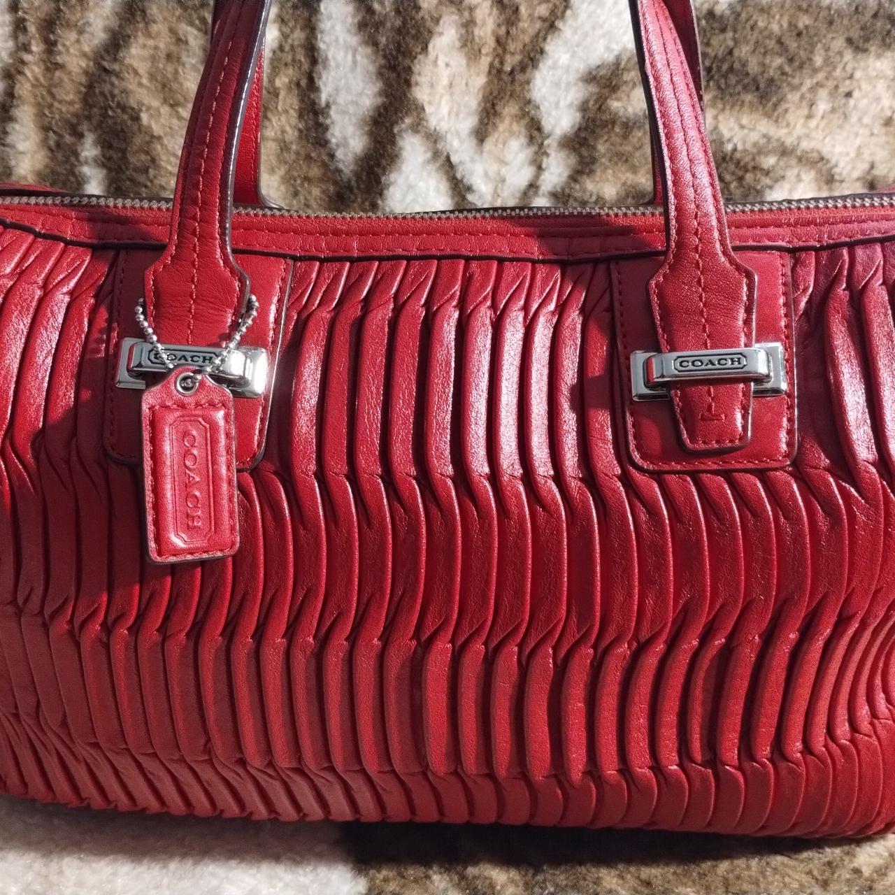 Coach gathered clearance leather bag