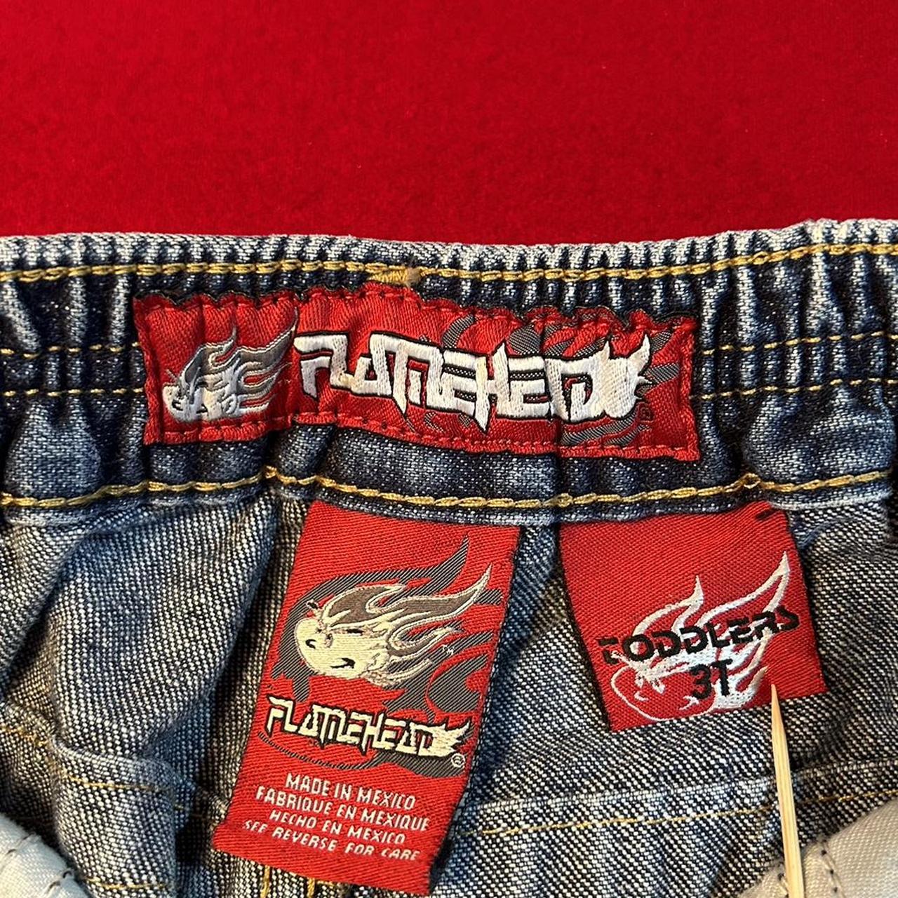 Rare Vintage Y2k Baggy Official Jnco Flamehead Youth Depop