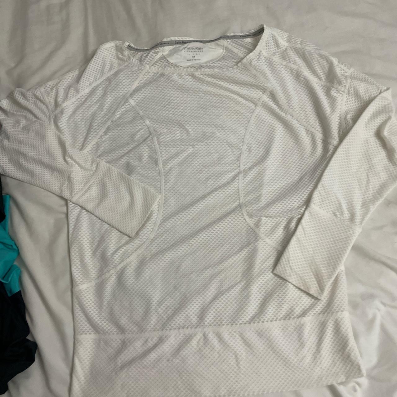 Calvin Klein Quick Dry Long sleeve XS workout shirt - Depop