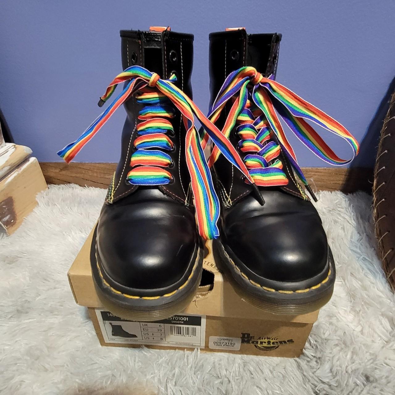 Dr martens rainbow on sale 146