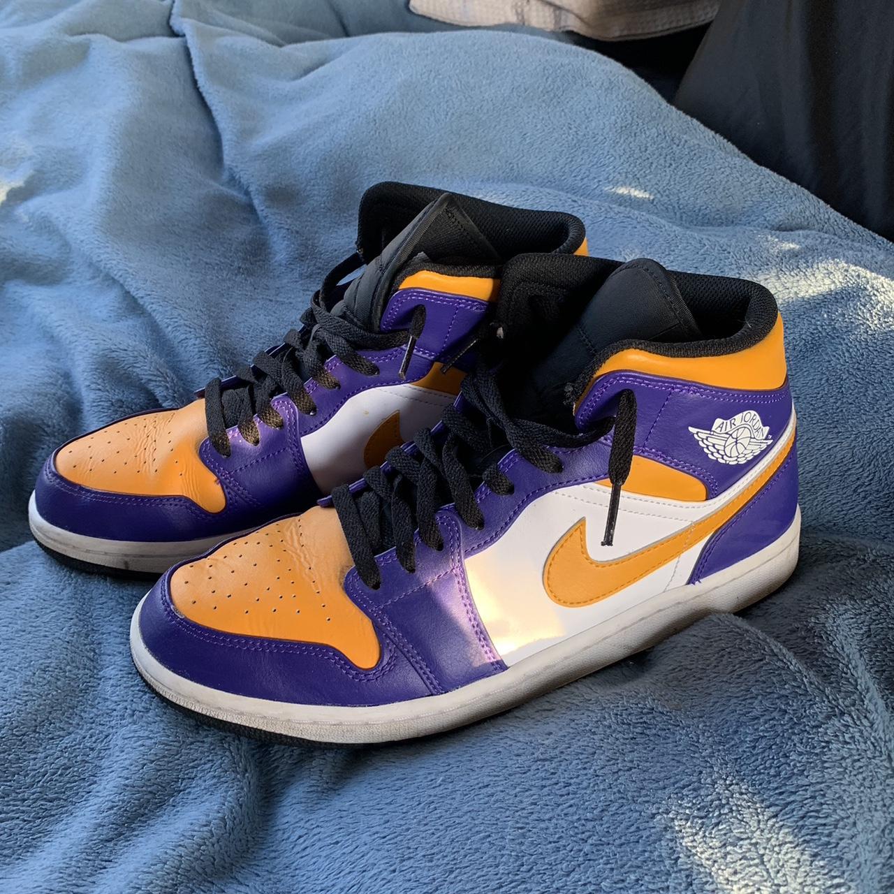 orange purple jordans