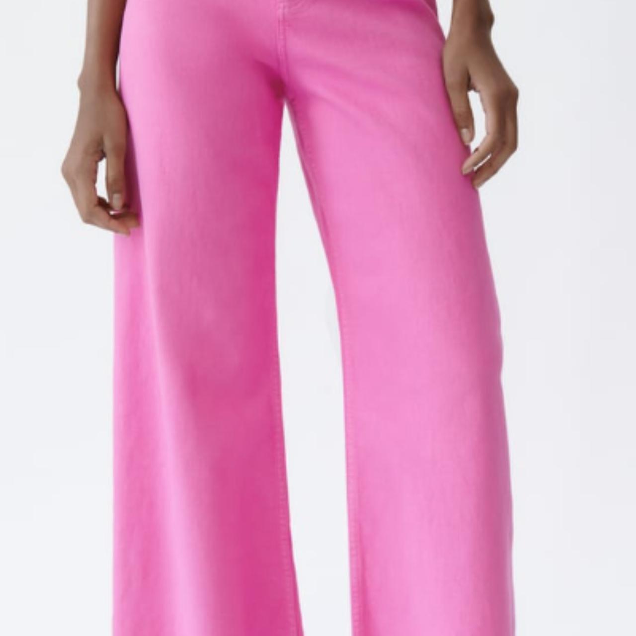 Famous zara "HIGHWAISTED ZW SAILOR STRAIGHT JEANS"... Depop