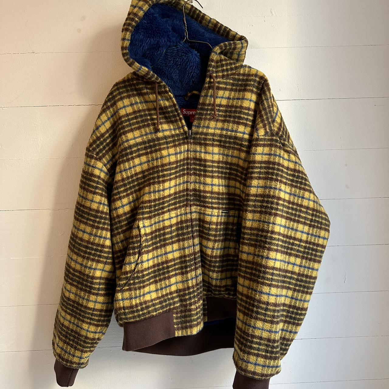 Plaid stussy-jacket - Depop